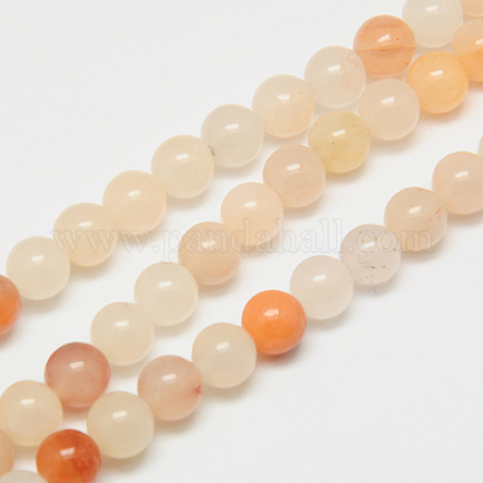 Chapelets de perles en aventurine rose naturel G-G509-4mm-01-1