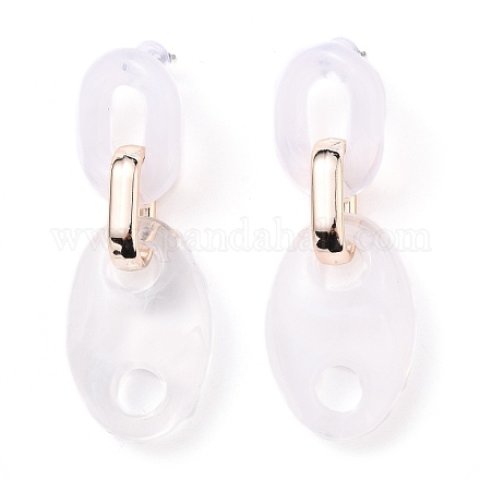 (vendita di fabbrica di feste di gioielli) orecchini pendenti in acrilico stile gemma imitazione EJEW-JE04344-1