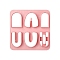 ABS Cookie Cutters, Arch, Pink, 100x100mm