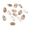 Opaque Acrylic Beads, Imitation Gemstone, Nuggets, Two Tone, Faceted, Tan, 24.5x14.5x10.5mm, Hole: 1.6mm, 322pcs/500g
