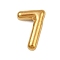 304 Stainless Steel Pendants, Figure Charms, Golden, Number 7, 19x13x5.5mm, Hole: 2mm