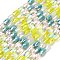 Electroplate Glass Beads Strands, Rectangle, Faceted, Green Yellow, 7x4x3mm, Hole: 0.8mm, about 60~61pcs/strand, 15.75''~16.02''(40~40.7cm)