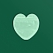 OPP Packaging Zip Lock Bags, with Clear Window, Top Self Seal Pouches, Heart, Pale Green, 10x10cm, Unilateral Thickness: 2.7 Mil(0.07mm)