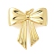 Brass Pendants, Bowknot Charms, Lead Free & Cadmium Free, Long-Lasting Plated, with Jump Ring, Real 18K Gold Plated, 19.5x18.5x5mm