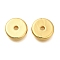 Brass Spacer Beads, Flat Round, Golden, 10x2mm, Hole: 1.9mm