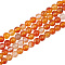 2 Strands Natural Carnelian Beads Strands, Round, 4mm, Hole: 1mm, about 95pcs/strand, 14.8 inch