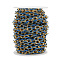 304 Stainless Steel Enamel Cable Chains, Oval, Unwelded, Ion Plating(IP), Golden, Marine Blue, 11x8x2mm