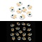 Luminous Resin Decoden Cabochons, with Enamel, Glow in the Dark, Two Tone Ice Lolly, White, 12x8x2.5mm