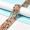 Natural Multi-Moonstone Beads Strands, Faceted, Rondelle, 5x3mm, Hole: 0.7mm, about 98pcs/strand, 15.55''(39.5cm)