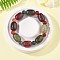 Natural Agate Bead Stretch Bracelets, Dyed & Heated, Barrel, Inner Diameter: 2-1/4 inch(5.8cm)