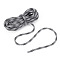 Round Polyester Cord, for Handmade Craft, Knitting, Gift Wrapping, Gray, 8mm