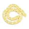 Baking Paint Glass Enamel Beads, Lemon Slice, Champagne Yellow, 12.5~13x18.5x8.5mm, Hole: 1.6mm