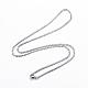 304 Stainless Steel Curb Chain Necklaces NJEW-P147-05P-1
