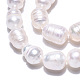 Hebras de perlas de agua dulce cultivadas naturales PEAR-N012-06R-3