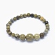Natural Dendritic Jasper/Chohua Jasper Graduated Beads Necklaces and Bracelets Jewelry Sets SJEW-L132-08-5