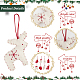 Craspire 8 Stück gefilzte Weihnachtshandschuhe HJEW-CP0001-11-4