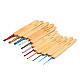 Kits des aiguilles crochets en aluminium avec poignée en bambou TOOL-R057-2