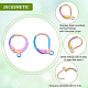 DICOSMETIC 60Pcs 2 Styles Interchangeable Leverback Earring Hooks French Earring Hooks Open Loop Leverback Hooks Stainless Steel Dangle Ear Wire for Women DIY Jewelry Earring Making STAS-DC0010-40-4