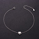 SHEGRACE Cute Design Rhodium Plated 925 Sterling Silver Anklet JA34A-3