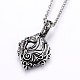 304 Stainless Steel Pendant Necklaces NJEW-E126-12AS-1
