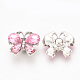 Alloy Rhinestone Snap Buttons SNAP-T001-10A-2