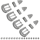 Chgcraft 4 ensembles de boucles de ceinture en alliage FIND-CA0008-50AS-1