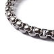 Bracelets à chaînes carrées en 304 acier inoxydable X-BJEW-D400-05-2