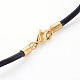 Leather Cord Necklace Making MAK-L018-06B-01-3
