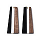 Pendentifs en bois de résine et de noyer X-RESI-S389-073A-A01-2