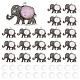 Pandahall элитный набор для изготовления кулона в виде слона с пустым куполом DIY-PH0013-41-1