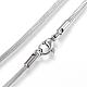 304 Stainless Steel Snake Chain Necklaces NJEW-G271-04P-2