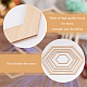 Деревянные рамы макраме WOOD-WH0042-06-4