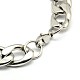304 Stainless Steel Curb Chain/Twisted Chain Bracelets STAS-A028-B128P-2