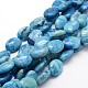 Oval Natural Crazy Agate Beads Strands G-L309-03-1