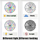 AHANDMAKER 4Pcs Laser Window Sticker Adhesive Static Stickers STIC-WH0008-012-2