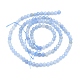 Chapelets de perles en aventurine bleue naturelle G-P457-A01-05-3