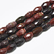 Natural Red Rainbow Jasper Beads Strands G-S357-A02-1