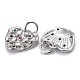 Brass Micro Pave Colorful Cubic Zirconia Charms KK-P192-06-4