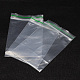 100pcs / bagのプラスチックジッパーロック袋  再封可能な包装袋  グリーントップシール厚い袋  長方形  透明  6x4cm  片側の厚さ：2.3ミル（0.06mm）  約100個/袋 X-OPP-D001-4x6cm-2
