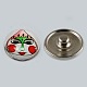 Zinc Alloy Jewelry Snap Buttons X-GLAA-R031-K184C-1