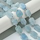 Natural Aquamarine Beads Strands G-C098-A10-01-2