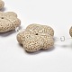 Brins de perles de pierre de lave naturelle G-K175-G13-2