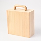 木製収納ボックス  アクリル透明カバーとハンドル付き  正方形  バリーウッド  2.25x8.5x26cm CON-B004-01B-2