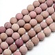 Frosted Natural Rhodonite Round Bead Strands G-M064-10mm-04-1