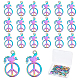 SUPERFINDINGS 20Pcs Dove of Peace Pendant Rainbow Color Alloy Pendants 28mmx17mm Peace Dove Bird Charms Color Etched Metal Embellishments for Bracelet Necklace Jewelry Making FIND-FH0003-56-1