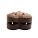 Boîtes de rangement pour bagues en bois coeur PW-WG86876-01-4