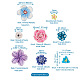 80pcs 8 estilos hechos a mano de arcilla polimérica 3d flor cuentas de plumeria CLAY-TA0001-14-3