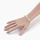 Natural White Moonstone Beads Stretch Bracelets BJEW-JB03926-10-3