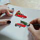 GLOBLELAND Christmas Tree Truck Clear Stamps for DIY Scrapbooking Merry Christmas Silicone Clear Stamp Seals 21x14.8cm Transparent Stamps for Cards Making Photo Album Journal Home Decoration DIY-WH0371-0039-3