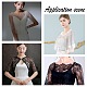 CRASPIRE Lace Wedding Shawl Wrap White Bridal Shoulder Covers UP Scarf Evening Prom Party Dress Shawl White Polyester Bridal Lace Shawl AJEW-WH0248-17-7